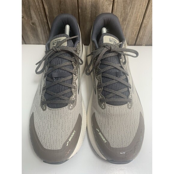 Brooks Divide 5 Trail Running Shoes Mens Size 12 London Fog/ Falcon - Picture 2 of 9